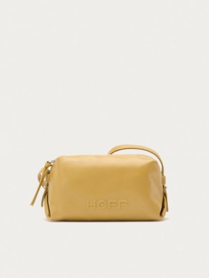 Hoff Lær Hall Vesker Dame Beige | 60342-GEBY
