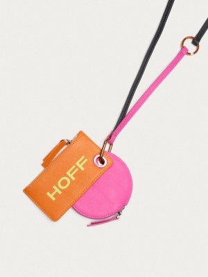 Hoff Lær Reima Lommebok Dame Oransje Rosa | 04721-ZHXL