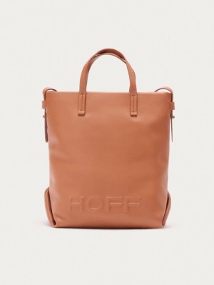 Hoff Lær Shopper Arcade Vesker Dame Brune | 56387-OZXC