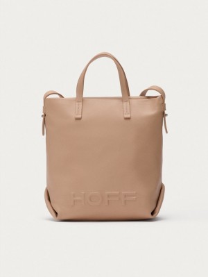 Hoff Lær Shopper Arcade Vesker Dame Grå | 98367-MPRD