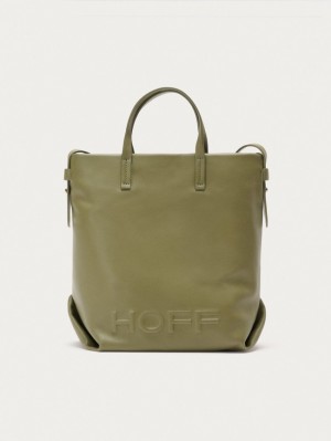 Hoff Lær Shopper Arcade Vesker Dame Grønn | 64298-GMZF