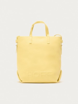 Hoff Lær Shopper Arcade Vesker Dame Gul | 16570-DSYR