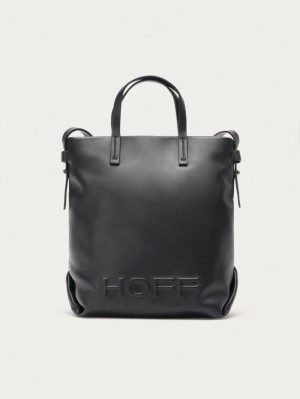 Hoff Lær Shopper Arcade Vesker Dame Svarte | 30269-XKOT