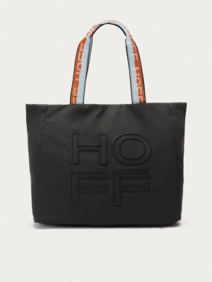 Hoff Shopper Nylon Arch Vesker Dame Svarte | 37925-ONQZ
