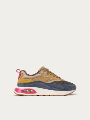 Hoff Toronto Bay Joggesko Dame Marineblå Brune | 94671-NBUX