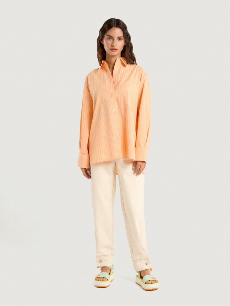 Hoff Azores Off White Jeans Dame Beige | 01469-OXSD