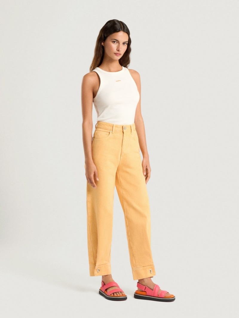 Hoff Azores Peach Jeans Dame Khaki | 45926-VIOH