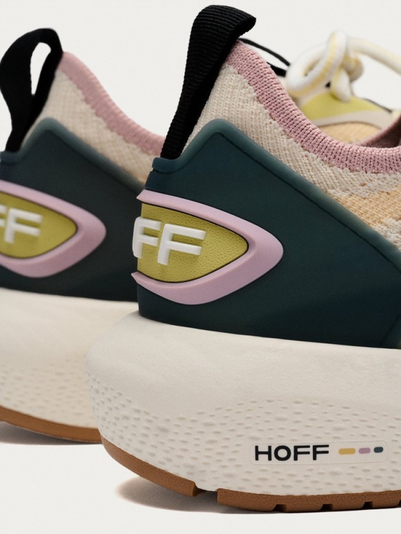 Hoff Beat Joggesko Dame Beige Grønn | 28479-RCXE