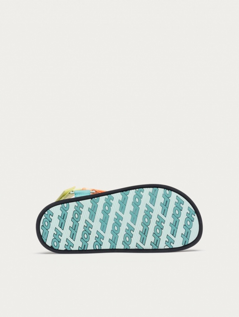 Hoff Bio Garden Sandaler Dame Oransje Svarte | 24958-ZCWQ