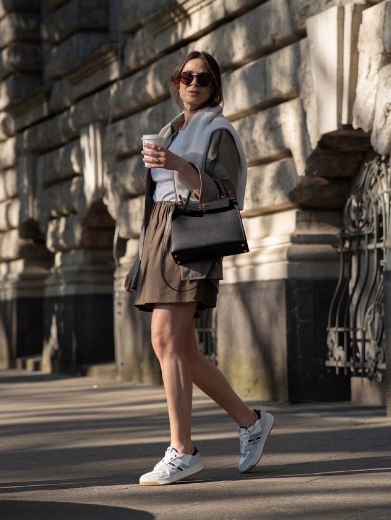 Hoff Broadway Joggesko Dame Hvite Beige | 29861-OCTX