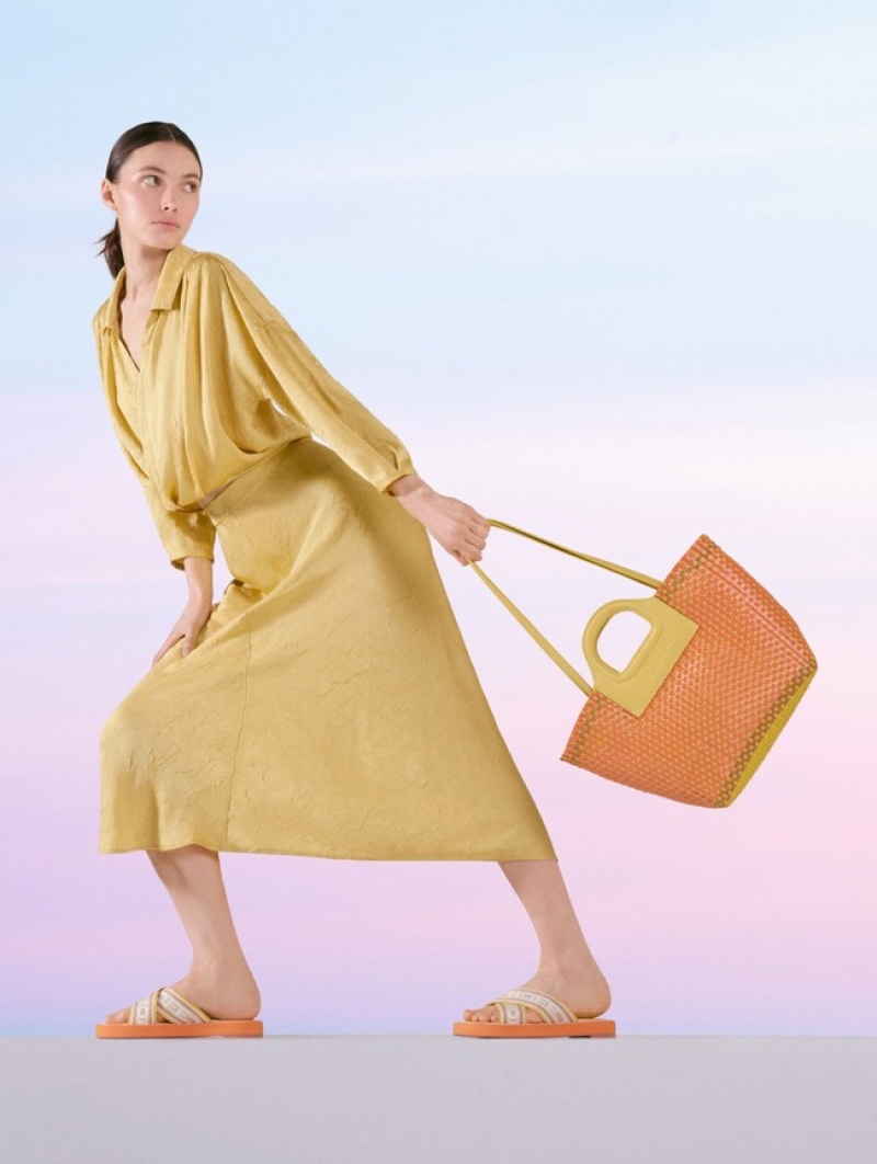 Hoff Camel Market Sandaler Dame Oransje | 18527-IWUK