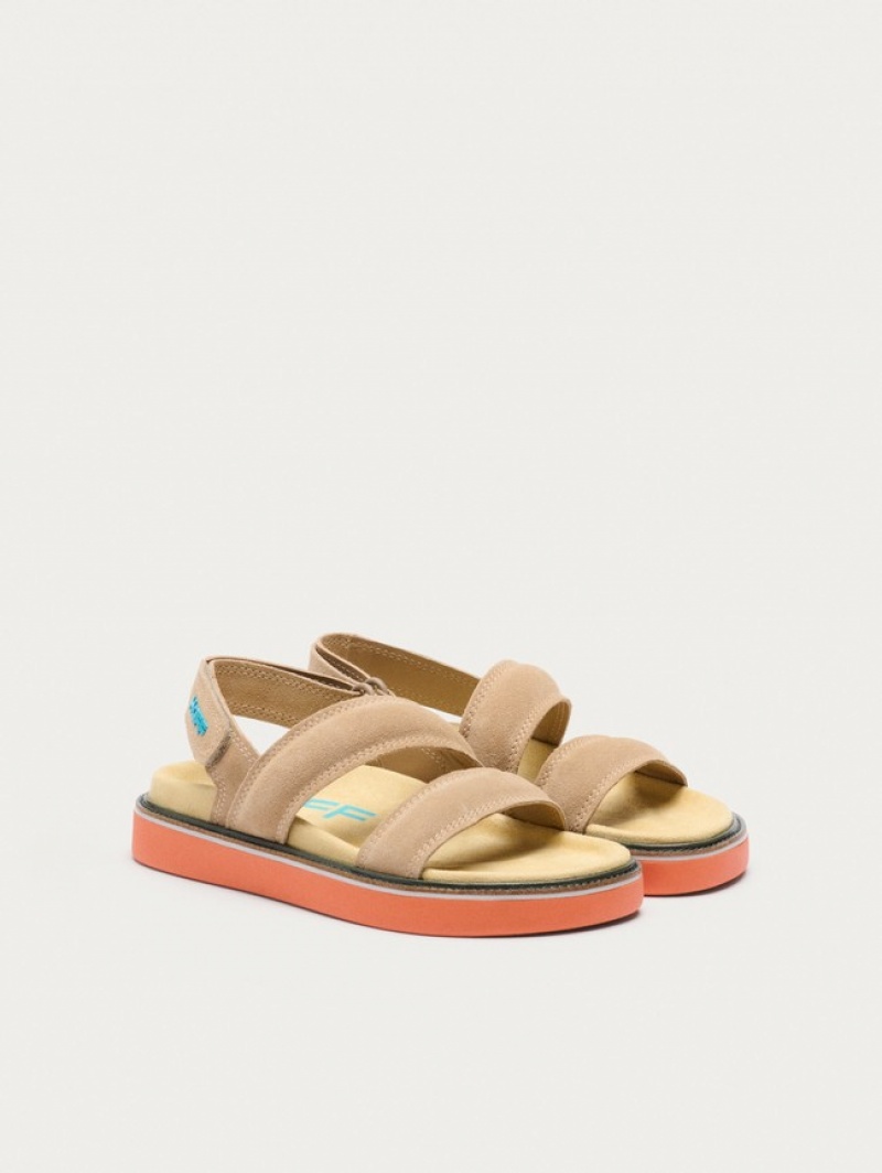 Hoff Camel Road Sandaler Dame Brune | 84736-ATWY