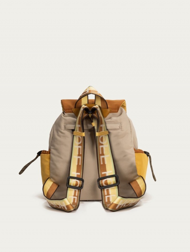 Hoff Canal Ryggsekk Dame Beige Brune | 50172-MWJC