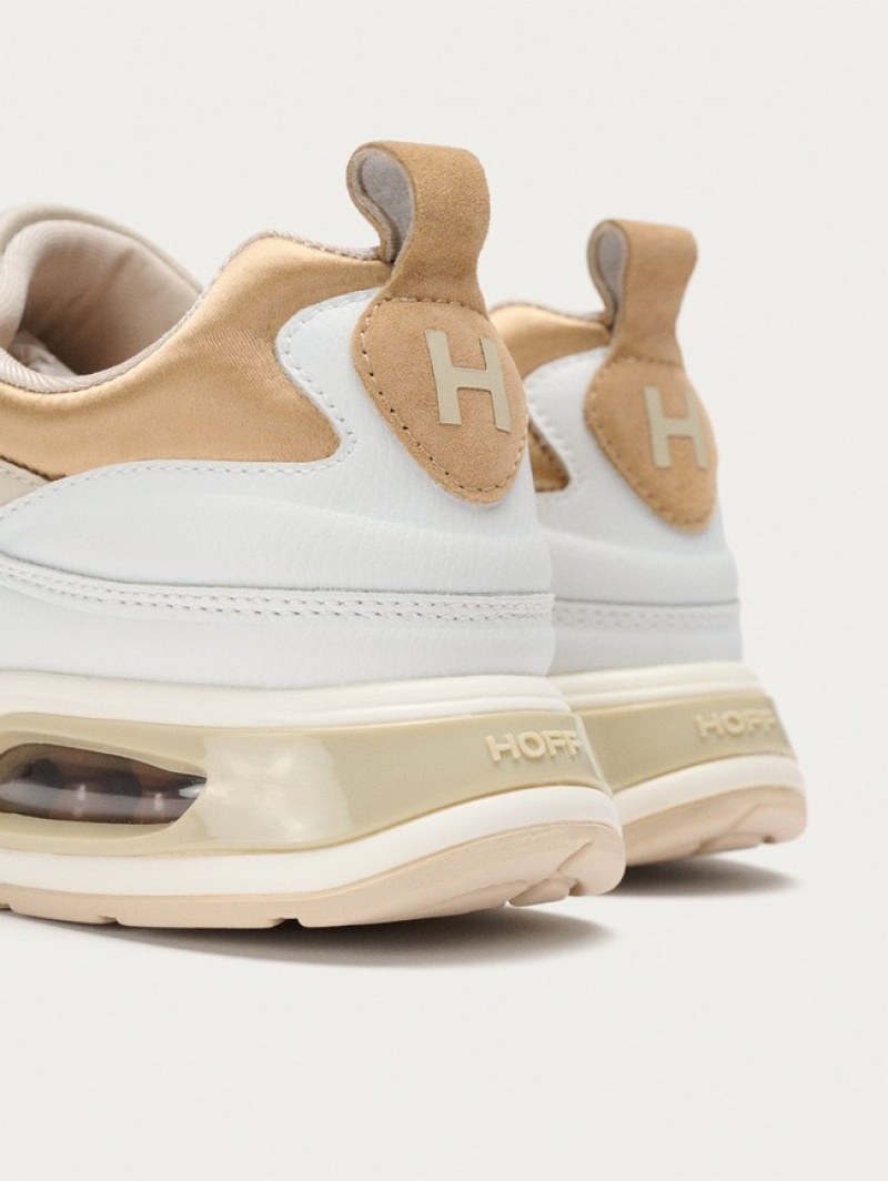 Hoff Evolution Joggesko Dame Hvite Beige | 23608-KEYA
