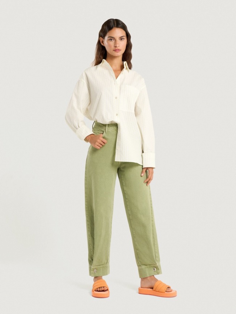 Hoff Green Azores Jeans Dame Grønn | 76940-VIWB