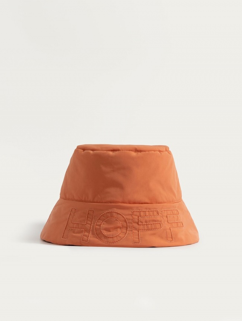 Hoff Hamptons Bucket Hatt Dame Oransje Gul | 53021-DZIU