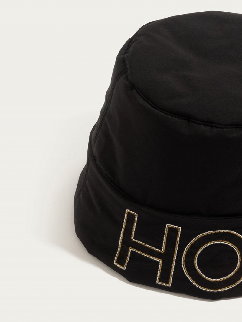 Hoff Hamptons Bucket Hatt Dame Svarte Grå | 50264-SLTF