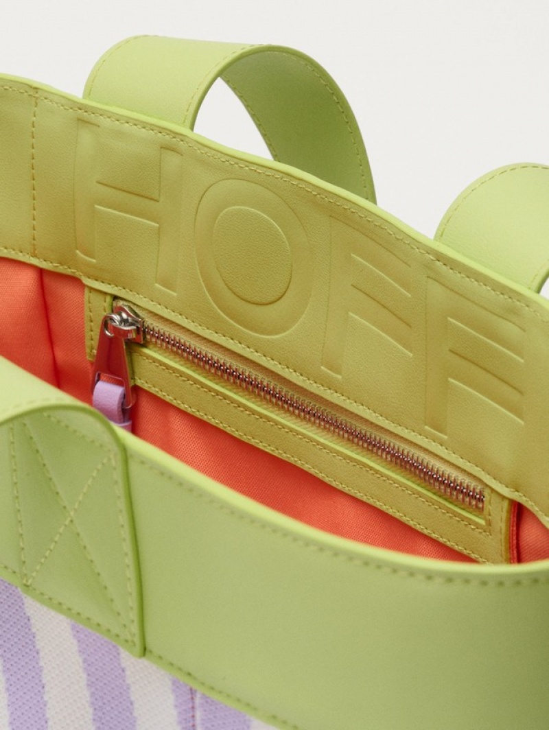 Hoff Hyde Lima Woven Carrycot Vesker Dame Grønn Lilla | 08472-BDOP