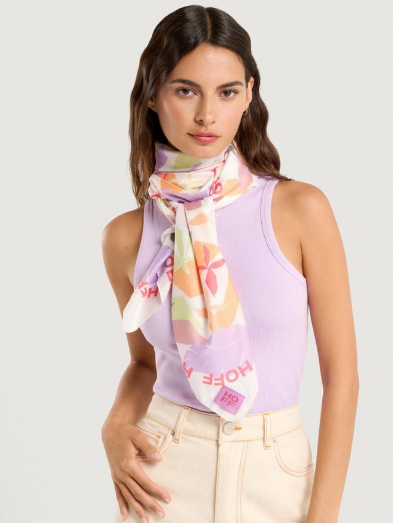 Hoff Leaf Foulard Lilac Skjerf Dame Multicolor | 17458-JDNU