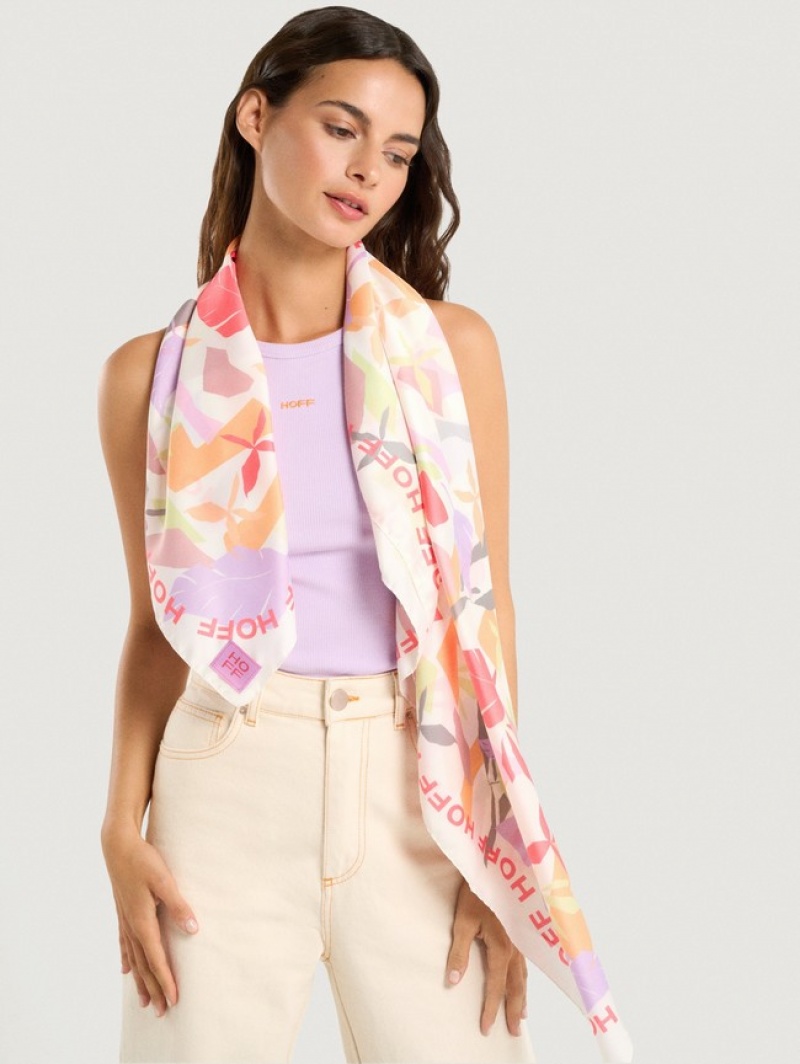Hoff Leaf Foulard Lilac Skjerf Dame Multicolor | 17458-JDNU