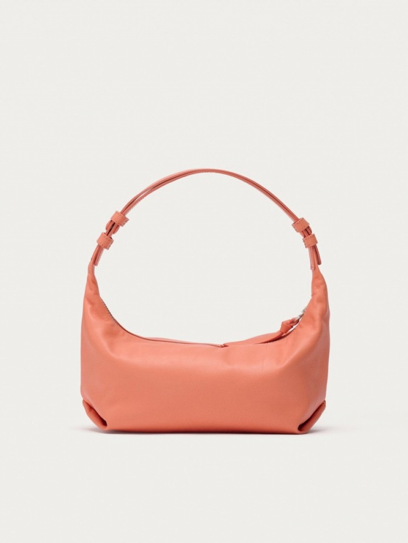 Hoff Leatheruette Theatre Peach Vesker Dame Korall | 46938-JPHB