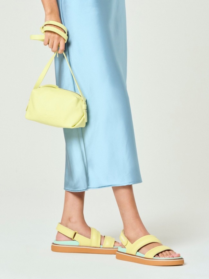 Hoff Lime Road Sandaler Dame Gul Blå | 72943-RQMY