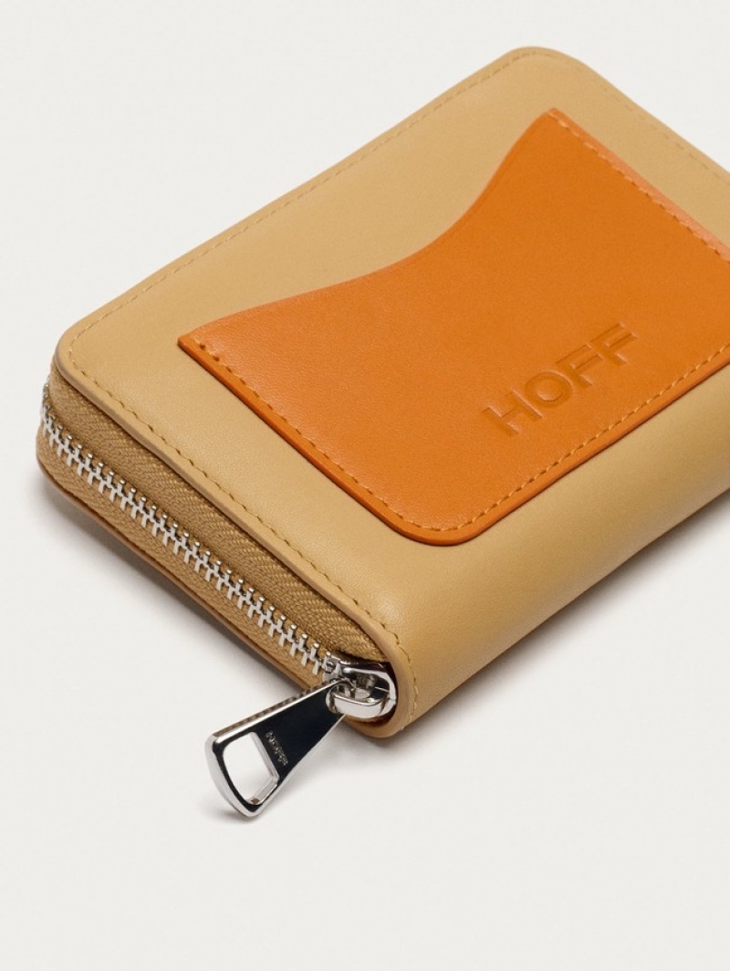 Hoff Lær Camel Lommebok Dame Brune | 08492-JHLU