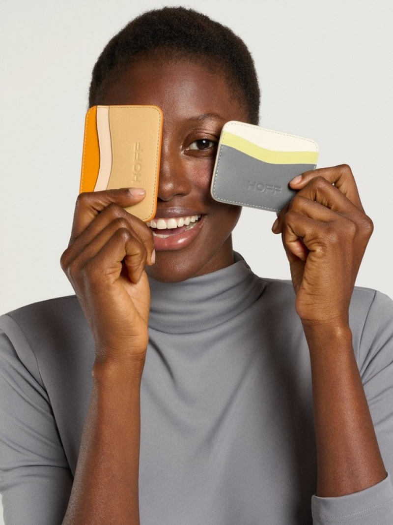 Hoff Lær Cardholder Camel Lommebok Dame Brune | 14360-TCHO