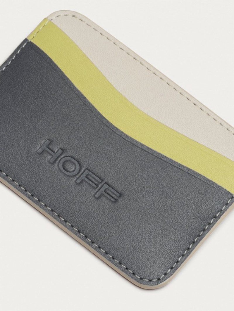 Hoff Lær Cardholder Lommebok Dame Svarte | 32159-BPQA