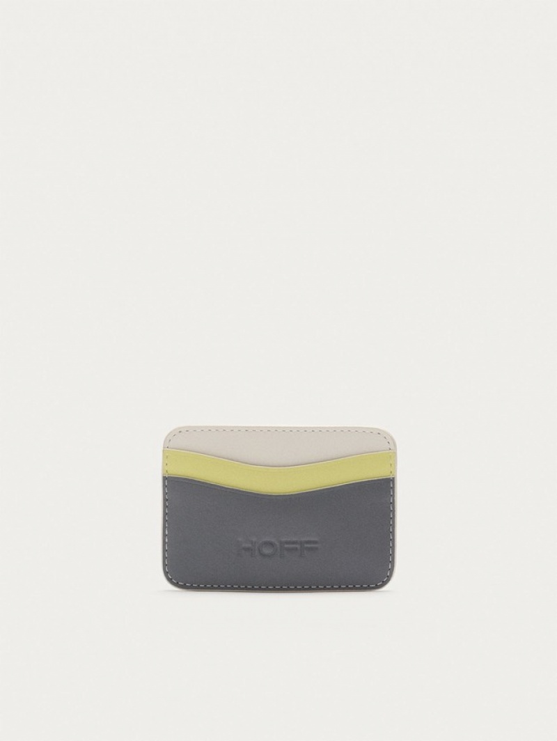 Hoff Lær Cardholder Lommebok Dame Svarte | 32159-BPQA
