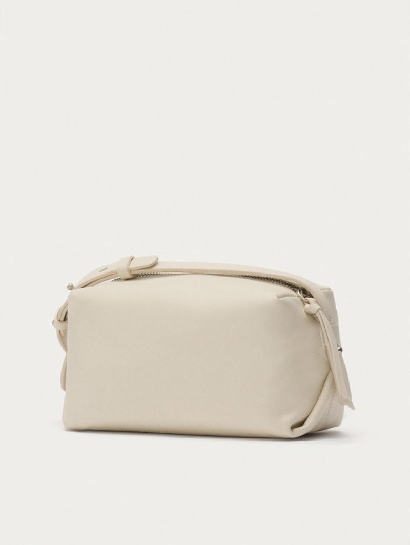 Hoff Lær Hall Off White Vesker Dame Hvite | 72184-BNCE