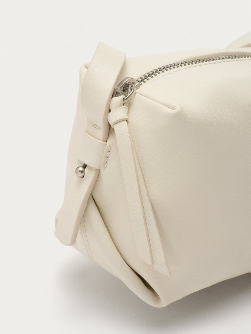 Hoff Lær Hall Off White Vesker Dame Hvite | 72184-BNCE