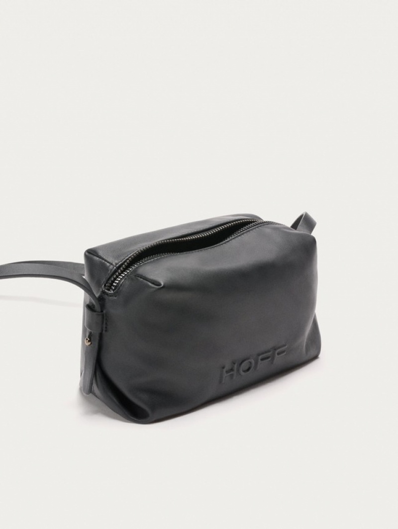 Hoff Lær Hall Vesker Dame Svarte | 58793-NRUX