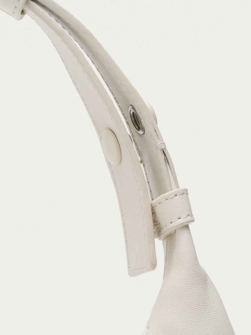 Hoff Lær Hobo Museum Off White Vesker Dame Hvite | 43298-QWSA