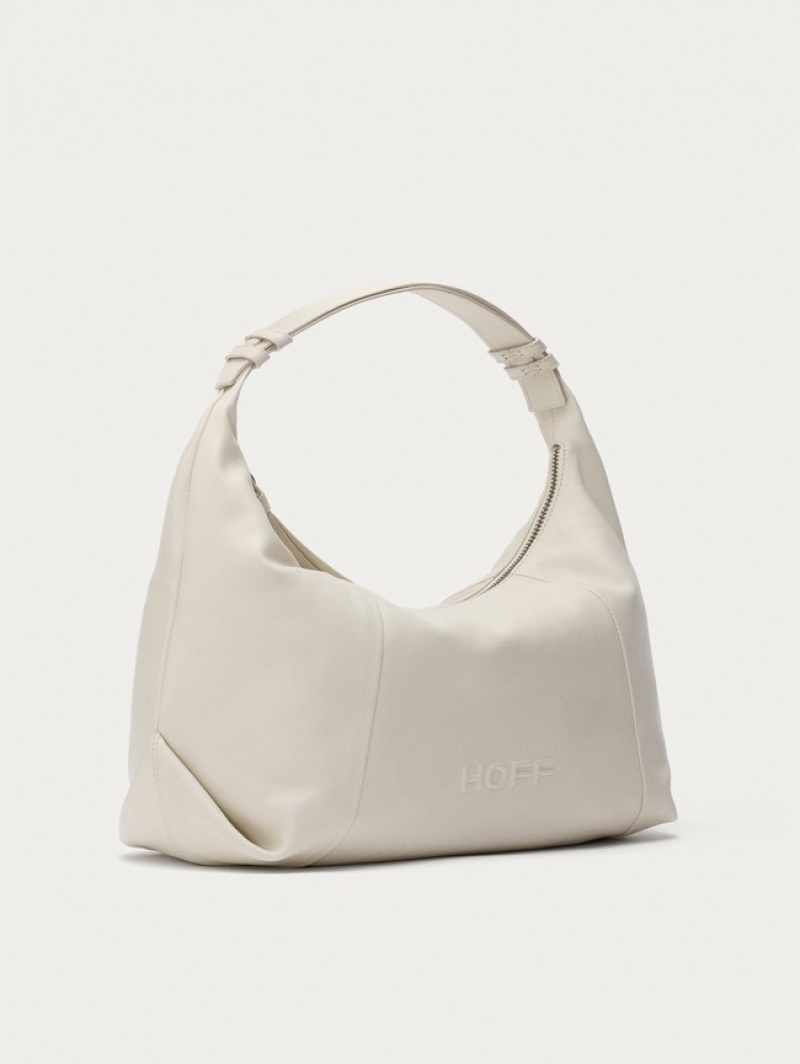 Hoff Lær Hobo Museum Off White Vesker Dame Hvite | 43298-QWSA