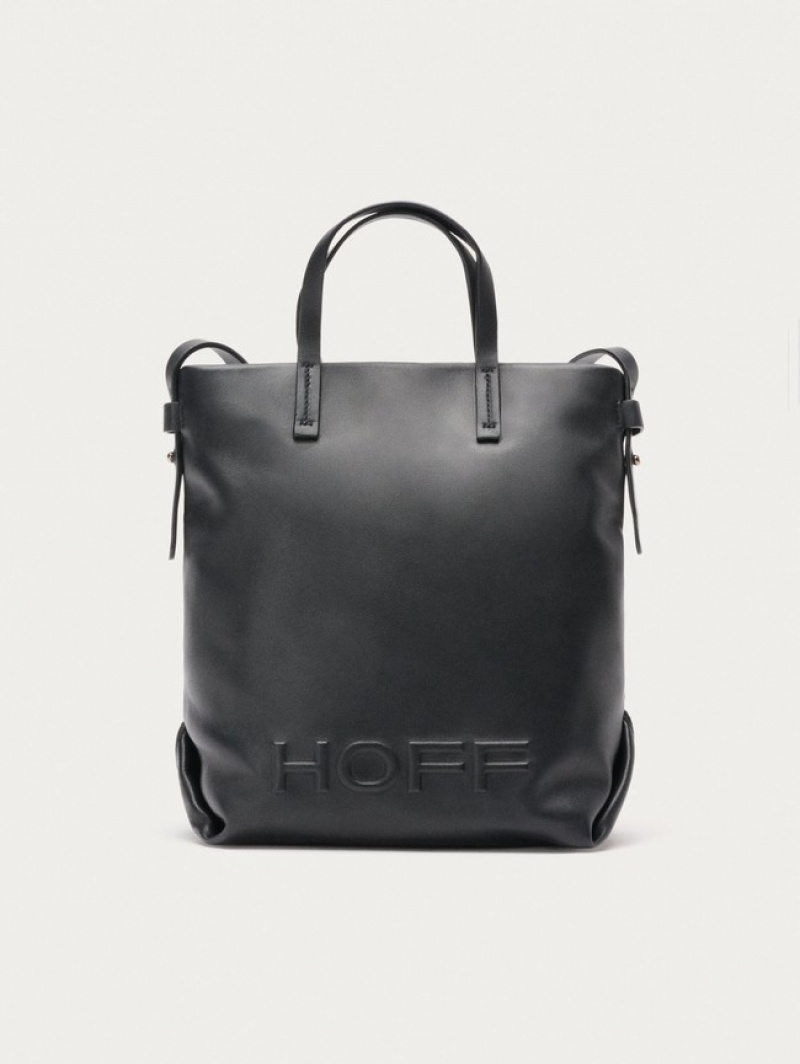 Hoff Lær Shopper Arcade Vesker Dame Svarte | 30269-XKOT