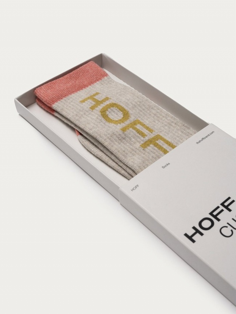 Hoff Maxi Logo Sokker Dame Grå | 03245-LAWU