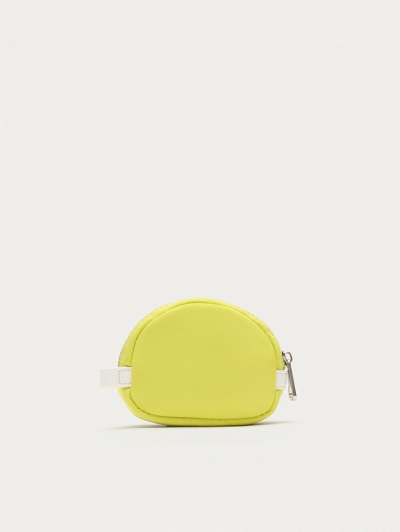 Hoff Nylon Coin Lime Lommebok Dame Gul Rosa | 70936-ZLPO