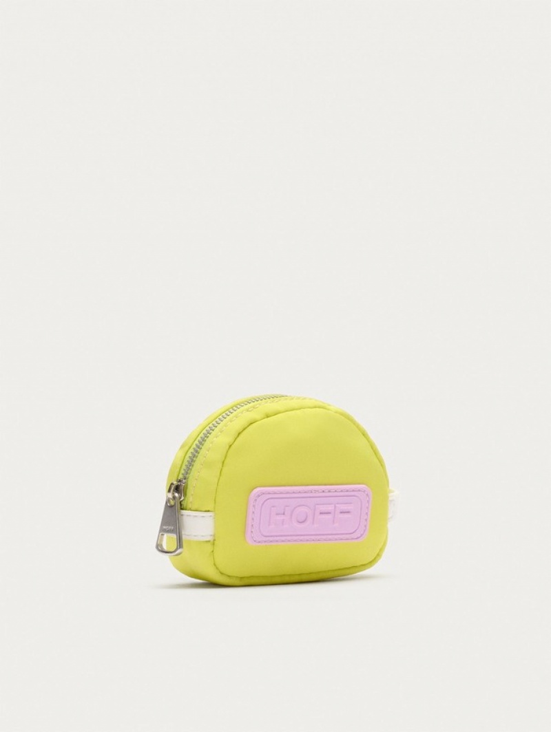 Hoff Nylon Coin Lime Lommebok Dame Gul Rosa | 70936-ZLPO