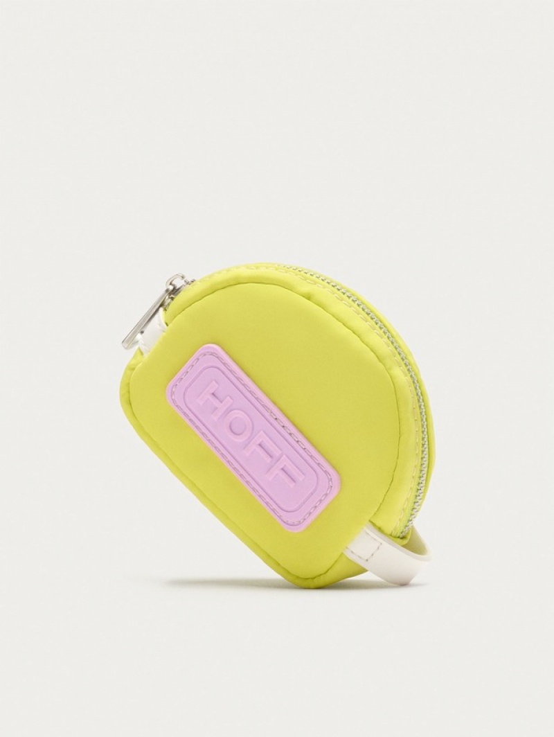 Hoff Nylon Coin Lime Lommebok Dame Gul Rosa | 70936-ZLPO