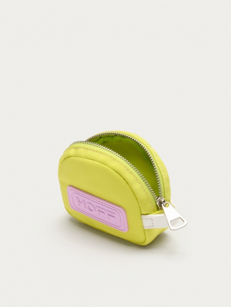 Hoff Nylon Coin Lime Lommebok Dame Gul Rosa | 70936-ZLPO