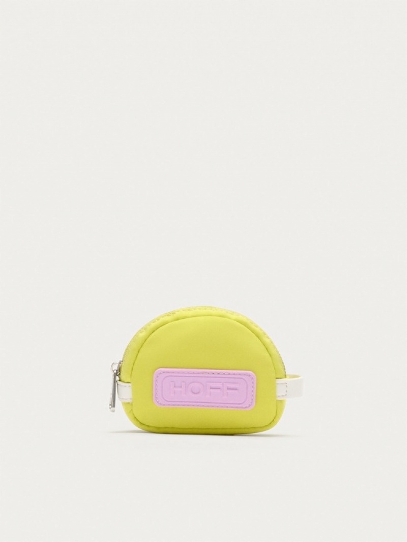Hoff Nylon Coin Lime Lommebok Dame Gul Rosa | 70936-ZLPO