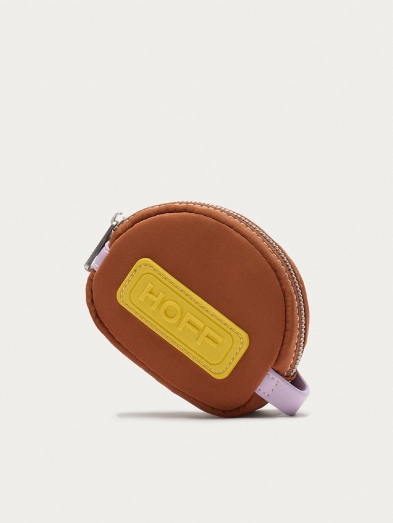 Hoff Nylon Coin Lommebok Dame Khaki Gul | 61438-AYJG