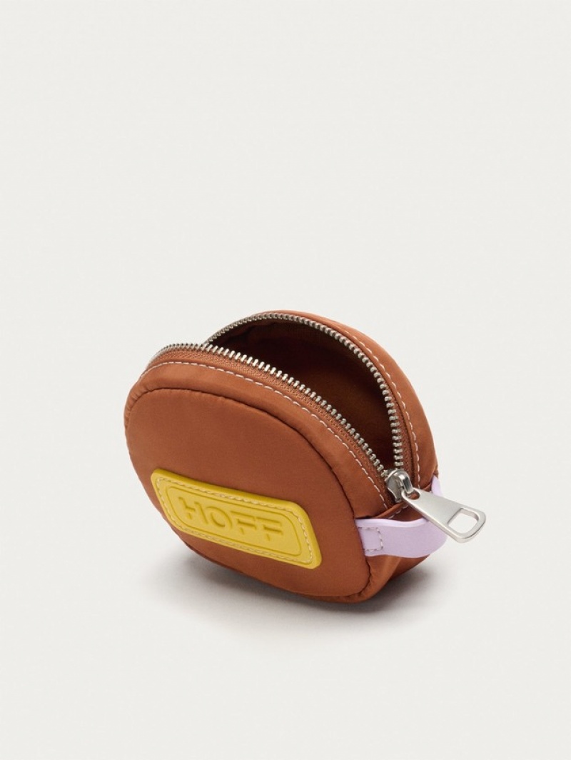 Hoff Nylon Coin Lommebok Dame Khaki Gul | 61438-AYJG
