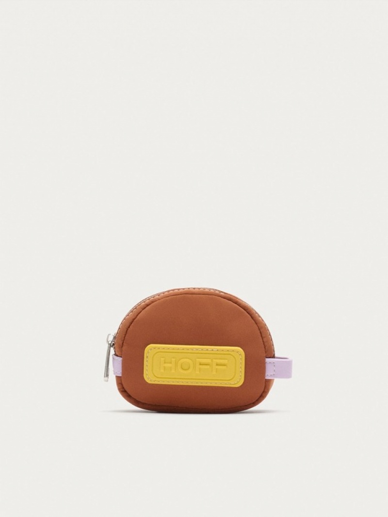 Hoff Nylon Coin Lommebok Dame Khaki Gul | 61438-AYJG