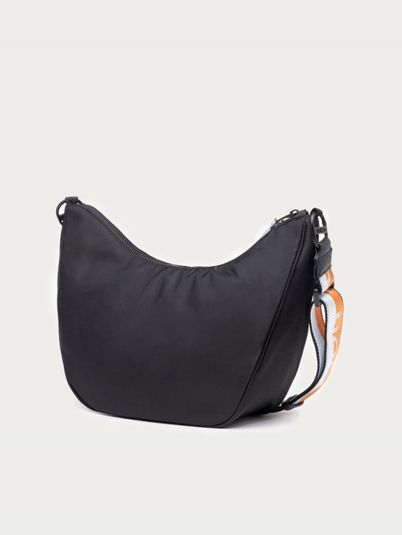 Hoff Nylon Library Hobo Vesker Dame Svarte | 78634-MJSN