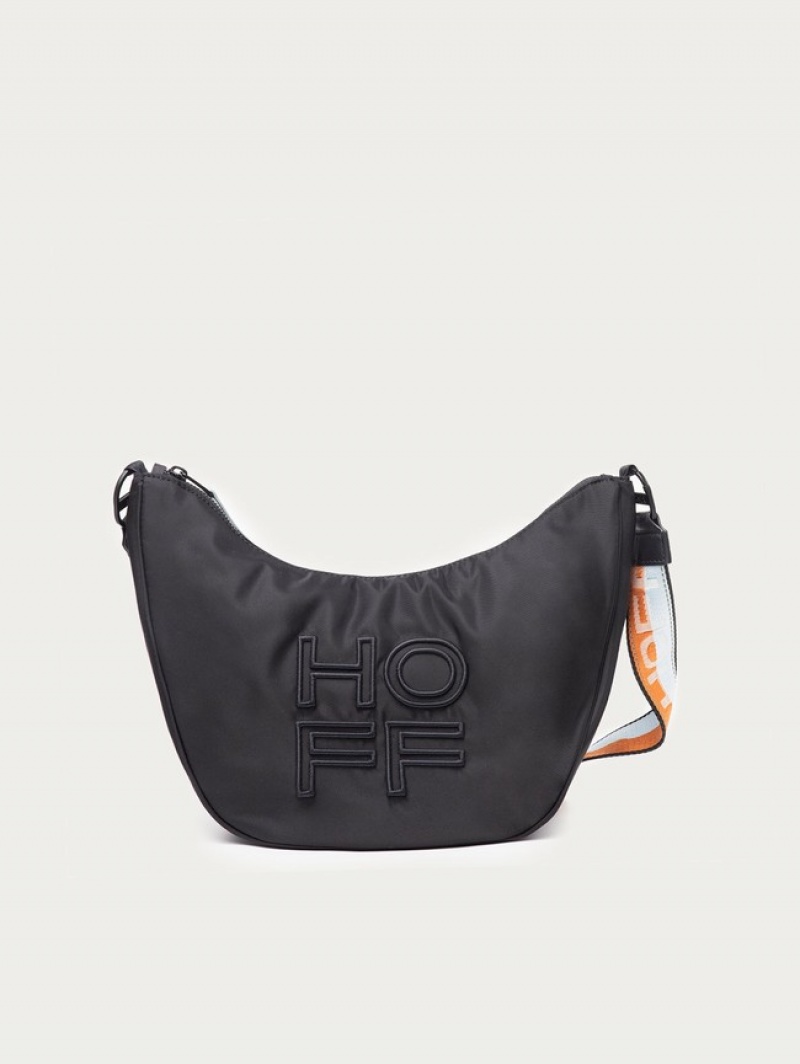Hoff Nylon Library Hobo Vesker Dame Svarte | 78634-MJSN