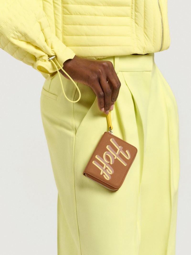 Hoff Nylon Logo Lommebok Dame Khaki | 42971-LURK