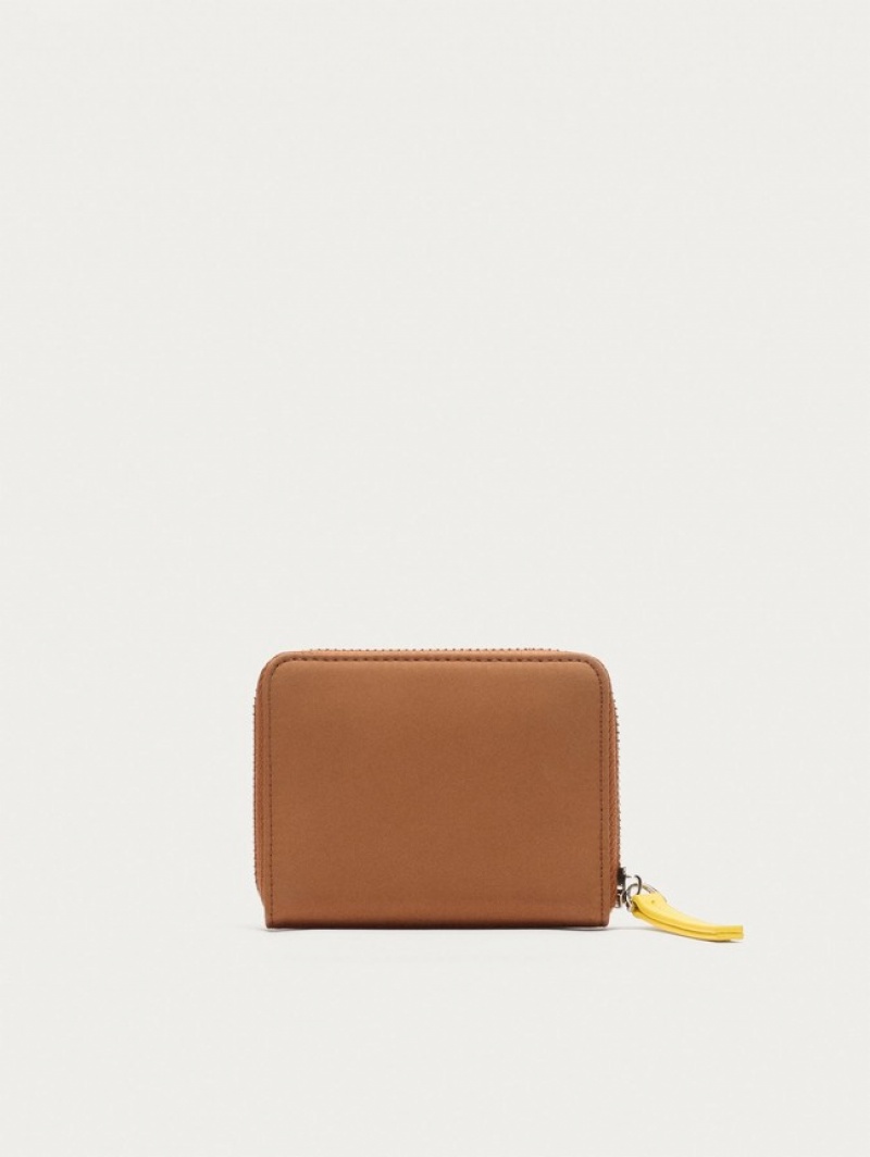 Hoff Nylon Logo Lommebok Dame Khaki | 42971-LURK