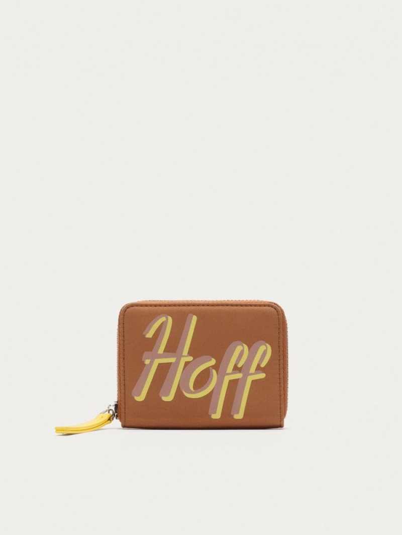 Hoff Nylon Logo Lommebok Dame Khaki | 42971-LURK